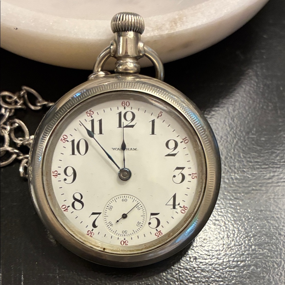 Antique 1896 Waltham Pocket Watch – Victorian Era Silverode Case